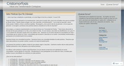 Desktop Screenshot of cristomorfosis.wordpress.com