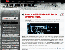 Tablet Screenshot of beingethicalhacker.wordpress.com