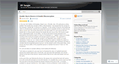 Desktop Screenshot of bvinsight.wordpress.com