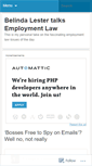 Mobile Screenshot of belindalester.wordpress.com