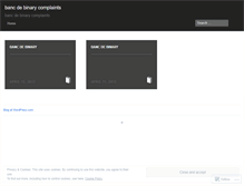 Tablet Screenshot of manager-c5.bancdebinarycomplaints.wordpress.com