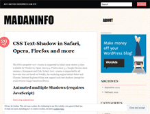 Tablet Screenshot of madaninfo.wordpress.com