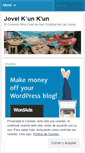 Mobile Screenshot of jovelkunkun.wordpress.com