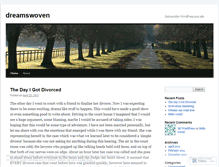 Tablet Screenshot of dreamswoven.wordpress.com