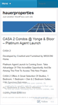 Mobile Screenshot of hauerproperties.wordpress.com
