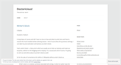 Desktop Screenshot of doctoricious.wordpress.com