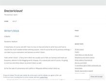 Tablet Screenshot of doctoricious.wordpress.com