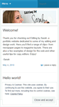 Mobile Screenshot of editingbysarah.wordpress.com