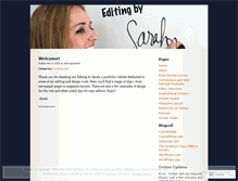 Tablet Screenshot of editingbysarah.wordpress.com