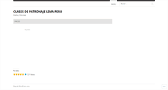 Desktop Screenshot of clasesdepatronaje.wordpress.com