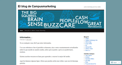 Desktop Screenshot of campusmarketing.wordpress.com