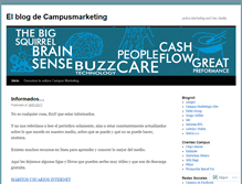Tablet Screenshot of campusmarketing.wordpress.com