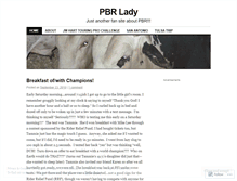 Tablet Screenshot of pbrlady.wordpress.com