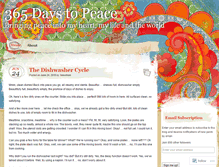 Tablet Screenshot of 365peace.wordpress.com