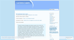 Desktop Screenshot of lucianalopes.wordpress.com