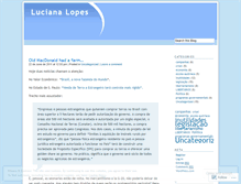 Tablet Screenshot of lucianalopes.wordpress.com