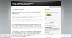 Desktop Screenshot of gaejexperiments.wordpress.com