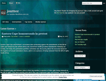 Tablet Screenshot of journoz.wordpress.com