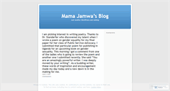 Desktop Screenshot of mamajamwa.wordpress.com