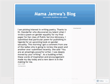 Tablet Screenshot of mamajamwa.wordpress.com