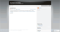 Desktop Screenshot of livesportsstreamings.wordpress.com