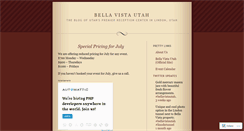 Desktop Screenshot of bellavistautah.wordpress.com