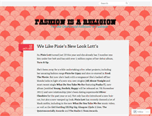 Tablet Screenshot of fashionisareligion.wordpress.com