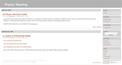 Desktop Screenshot of physicsteaching.wordpress.com