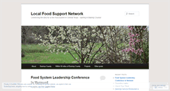 Desktop Screenshot of localfoodsupportnetwork.wordpress.com