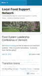 Mobile Screenshot of localfoodsupportnetwork.wordpress.com