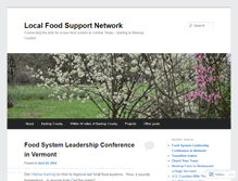 Tablet Screenshot of localfoodsupportnetwork.wordpress.com