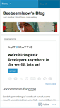 Mobile Screenshot of beebeemieow.wordpress.com