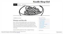 Desktop Screenshot of noodleshopgirl.wordpress.com