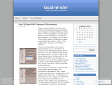 Tablet Screenshot of goalminder.wordpress.com