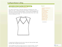 Tablet Screenshot of craftyprofessor.wordpress.com