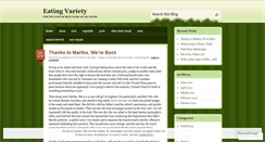 Desktop Screenshot of eatingvariety.wordpress.com
