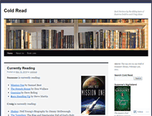 Tablet Screenshot of coldread.wordpress.com