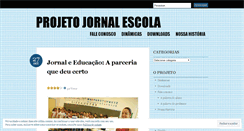 Desktop Screenshot of jornalescola.wordpress.com