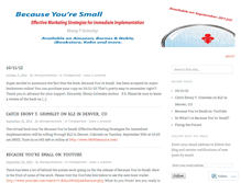 Tablet Screenshot of becauseyouresmall.wordpress.com