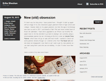 Tablet Screenshot of erikasheehan.wordpress.com