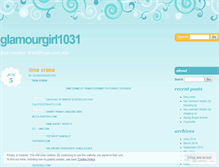 Tablet Screenshot of glamourgirl1031.wordpress.com