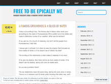 Tablet Screenshot of freetobeepicallyme.wordpress.com