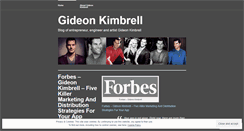Desktop Screenshot of gideonkimbrell.wordpress.com