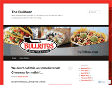Tablet Screenshot of bullritos.wordpress.com