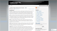 Desktop Screenshot of complianceonline.wordpress.com