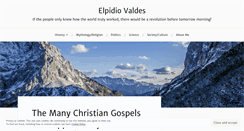 Desktop Screenshot of elpidiovaldes.wordpress.com