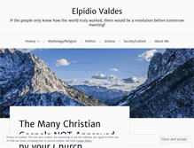 Tablet Screenshot of elpidiovaldes.wordpress.com