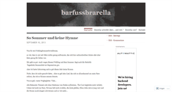 Desktop Screenshot of barfussbrarella.wordpress.com