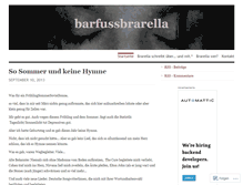 Tablet Screenshot of barfussbrarella.wordpress.com