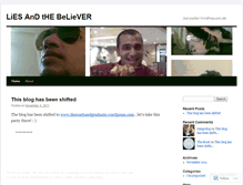 Tablet Screenshot of liesandthebeliever.wordpress.com